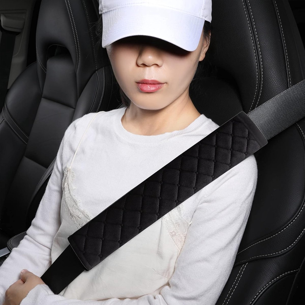 Extra lange veiligheidsgordelhoezen voor volwassenen, kinderen, dames en heren, zachte autogordel-kussen voor sedan, SUV, vrachtwagens, schouder-, nek- en borstbeschermers