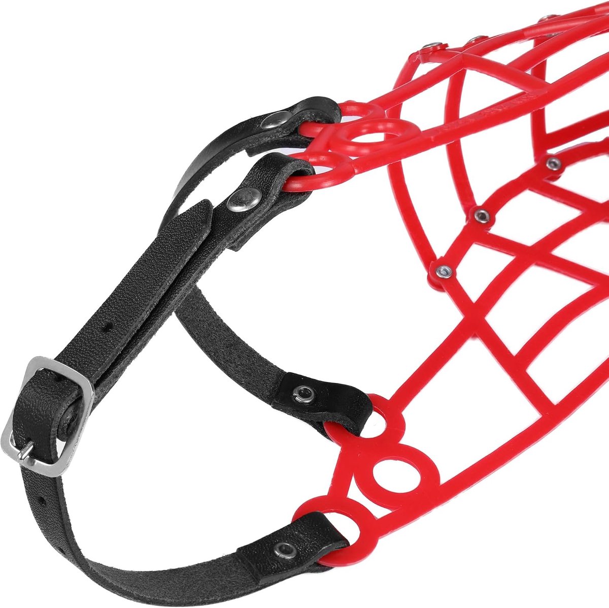 Pare 107 Windhond Racemuilkorf In Rood Voor Lurcher Sloughi Saluki Honden Met Lange Slanke Snuitvormen van Amathings