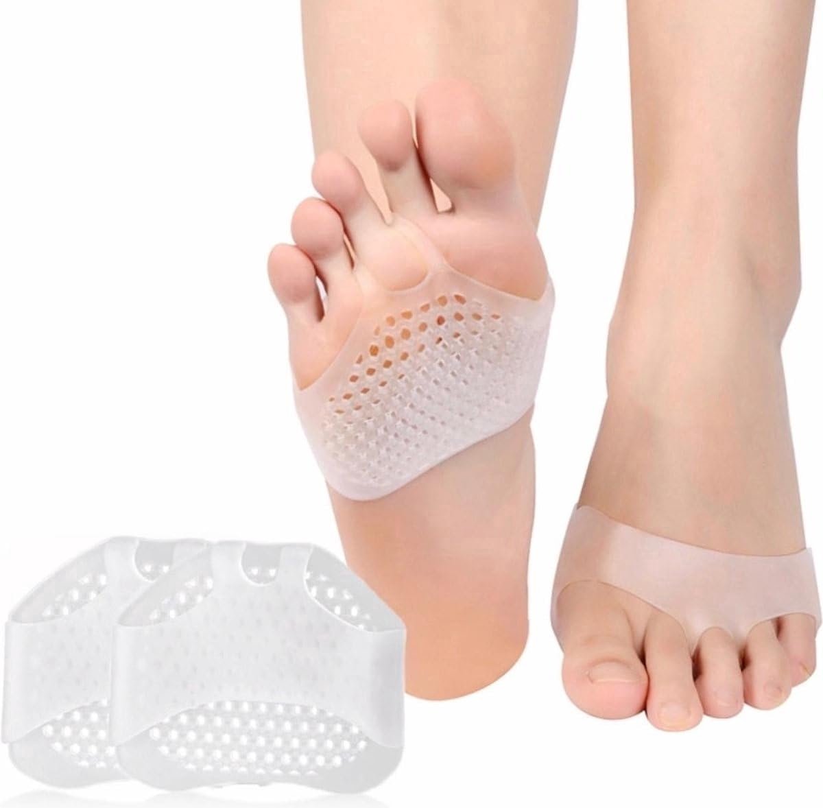 - Teenspreider - Zooltje - Siliconen - Pijnlijke voeten - Anti slip - Inleg zooltje - Geen pijnlijke voeten meer