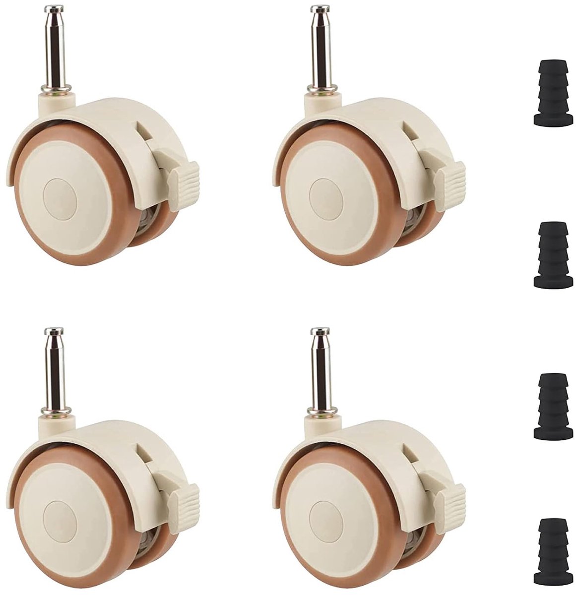 Cradle Wielen 4 Pack Rubber Draaistoel Wielen Met Rem
