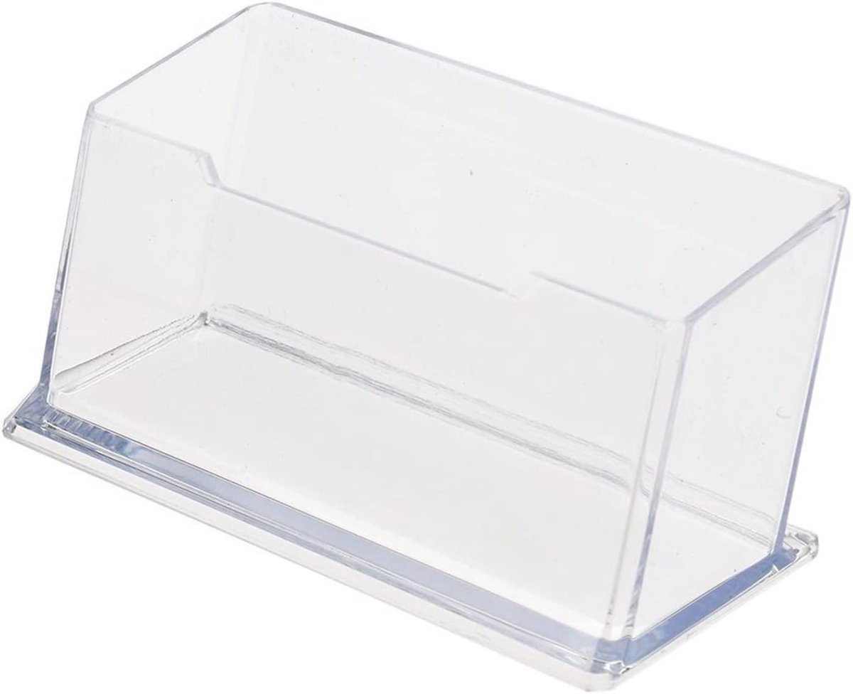 Mode Acryl Transparante Desktop Visitekaarthouder Display Stand Ansichtkaart Houder Tool Display Seat Mannencadeau