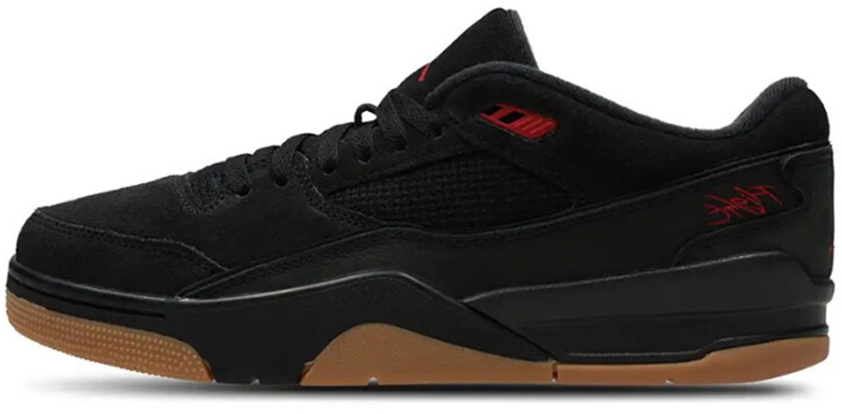 Nike Jordan Flight Court - Heren - Sneaker - Zwart/Rood - Maat 46