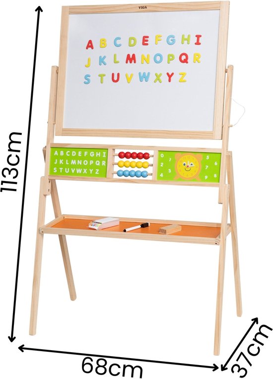 Viga Groot Educatief Bord 2 In 1 van viga — afbeelding 2