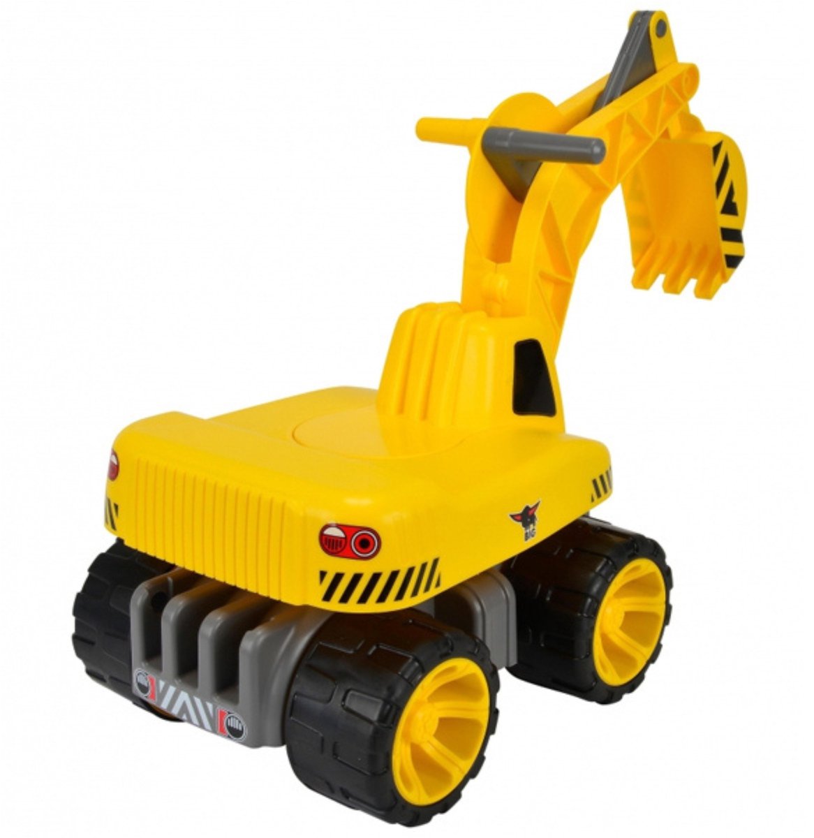 BIG - Power Worker Maxi Graafmachine - Loopauto - Werkvoertuig - 50kg belastbaar - vanaf 3 jaar - Buitenspeelgoed — afbeelding 11