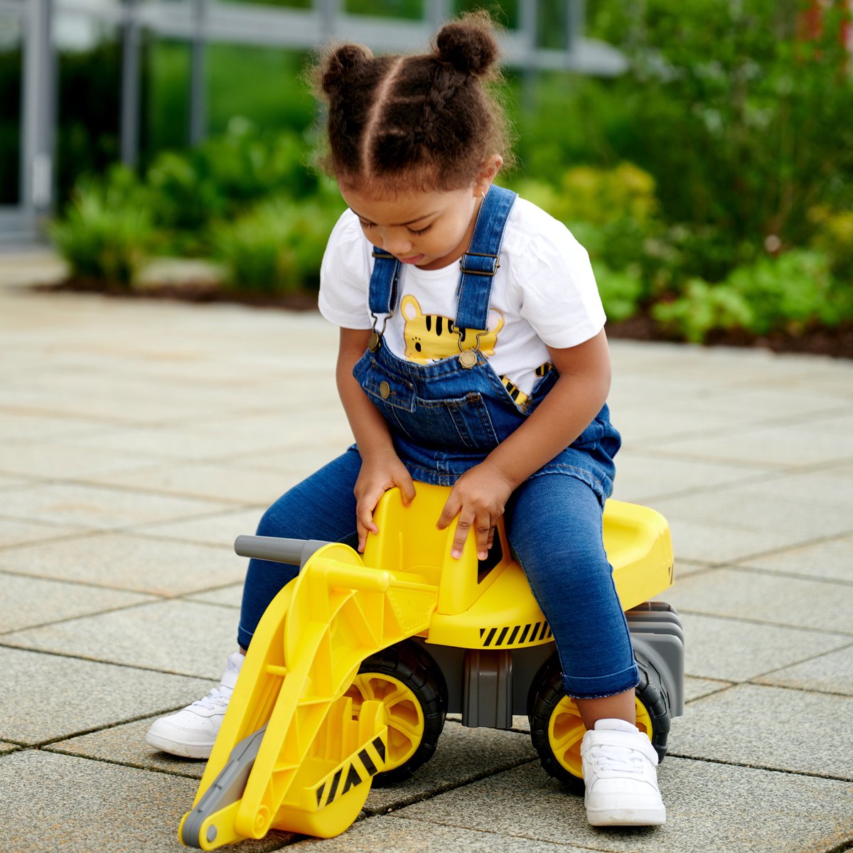 BIG - Power Worker Maxi Graafmachine - Loopauto - Werkvoertuig - 50kg belastbaar - vanaf 3 jaar - Buitenspeelgoed — afbeelding 18