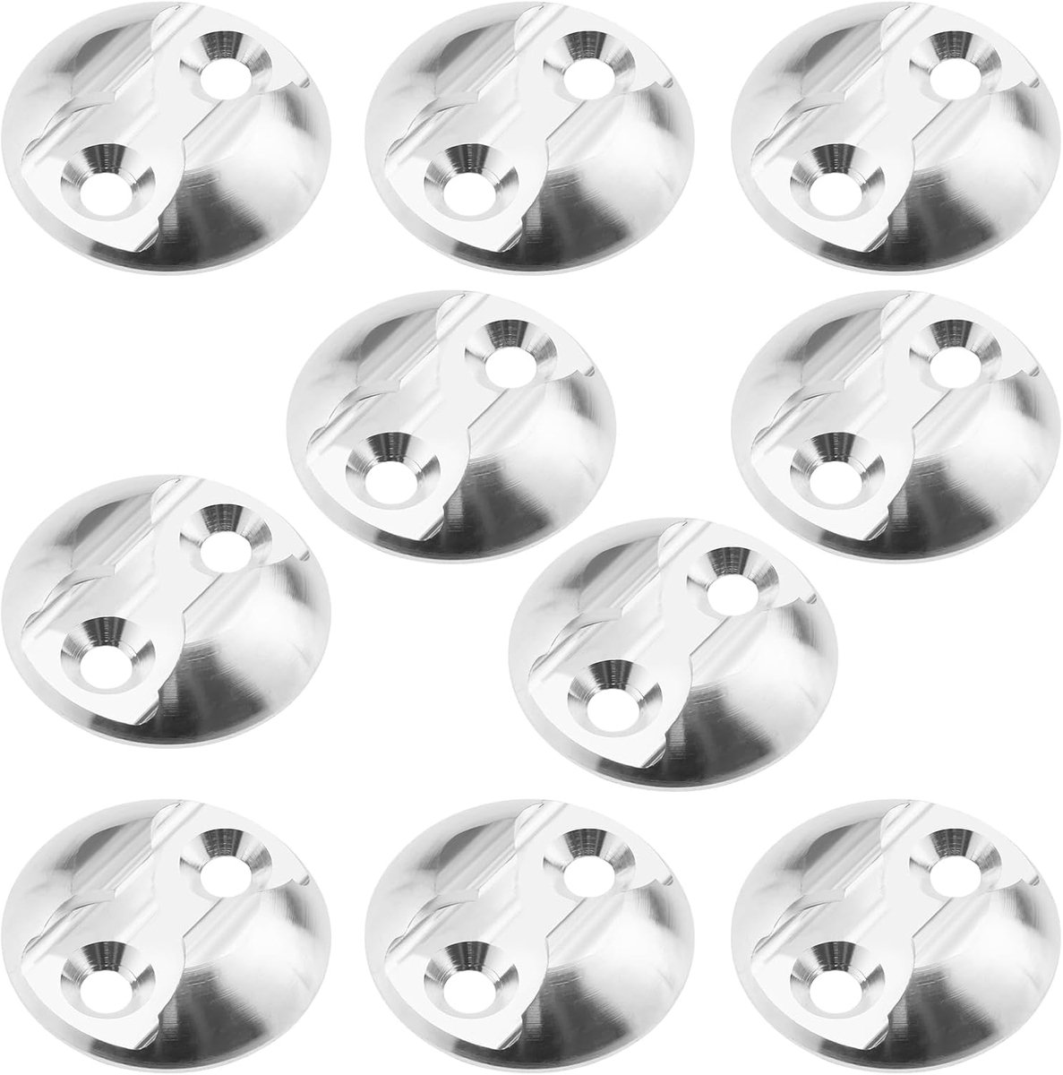 10Pcs Luchtvaartmaatschappij Rail Sjorpen Point Aluminium Sjorplaat Ronde Tie Down Anker Point Kit Accessoires Voor Truck ATV Motorfietsen Sneeuwscooters