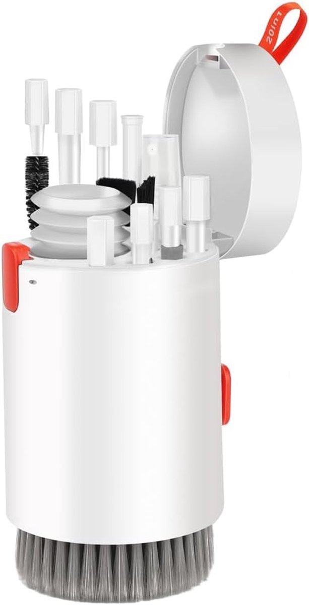 reinigingsset, 20 in1, pc-reiniger voor toetsenbord en multifunctioneel, reinigingsborstel voor toetsenbord, draagbaar, voor tablet, telefoons, hoofdtelefoon, camera's
