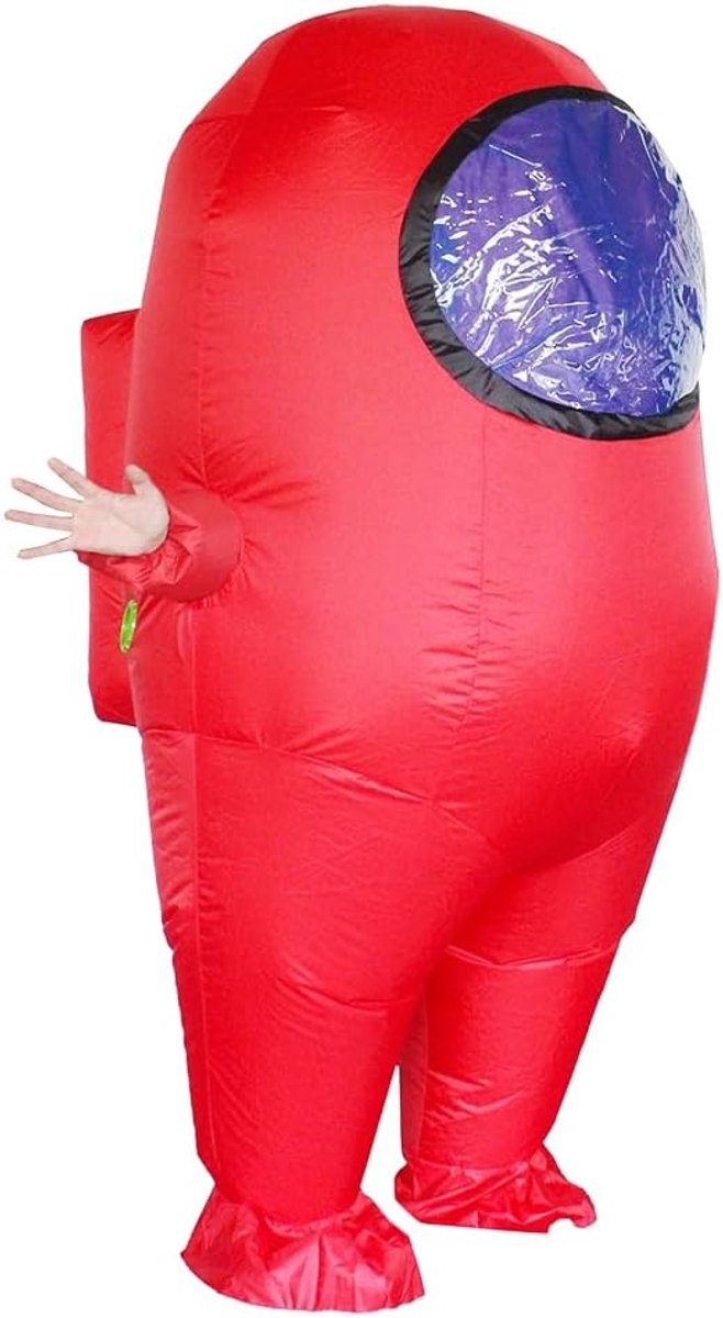 Impostor opblaasbaar kostuum voor volwassenen grappig Halloween ruimtepak kostuum astronautenfiguren voor volwassen gamefans