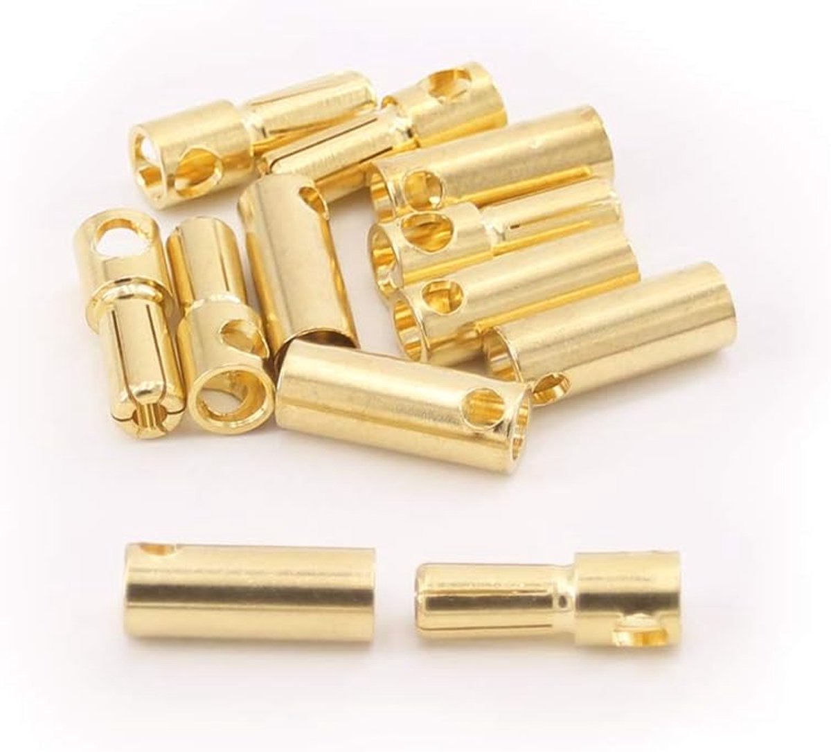 6pairs 5.5mm Gold Plated Male and Female Bullet Banana Connectors Plugs for DIY RC Battery ESC Motor(C116-6)