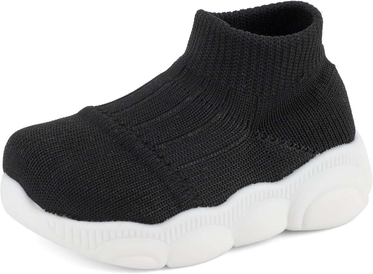Eerste Wandelschoenen 1-4 T Baby Jongens Meisjes Sneakers Sok Schoenen Ademend Flexibele Antislip Zool