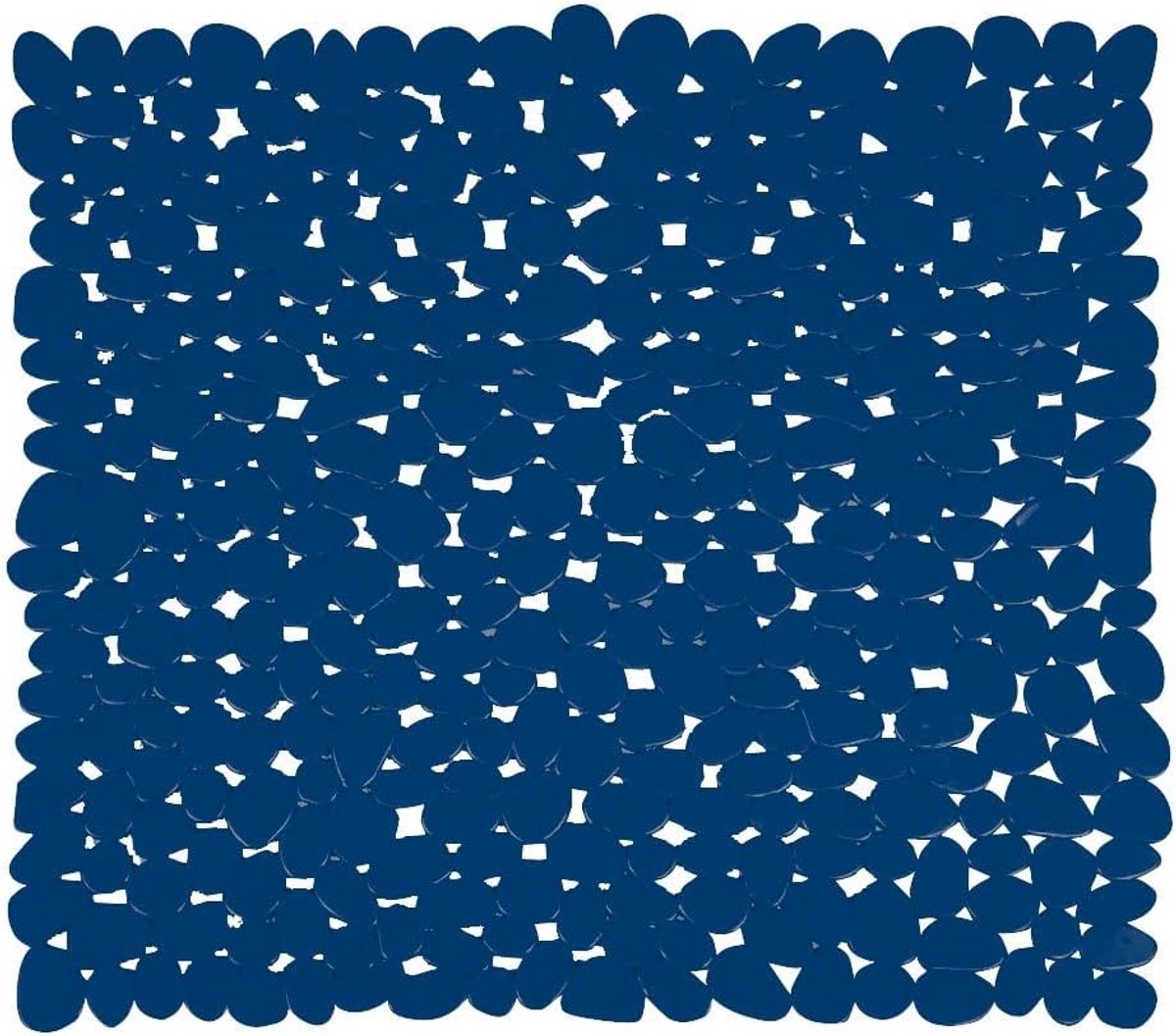 140890 douchemat badmat douchemat antibacterieel antislip met zuignappen - blauw - ca. 53 x 53 cm