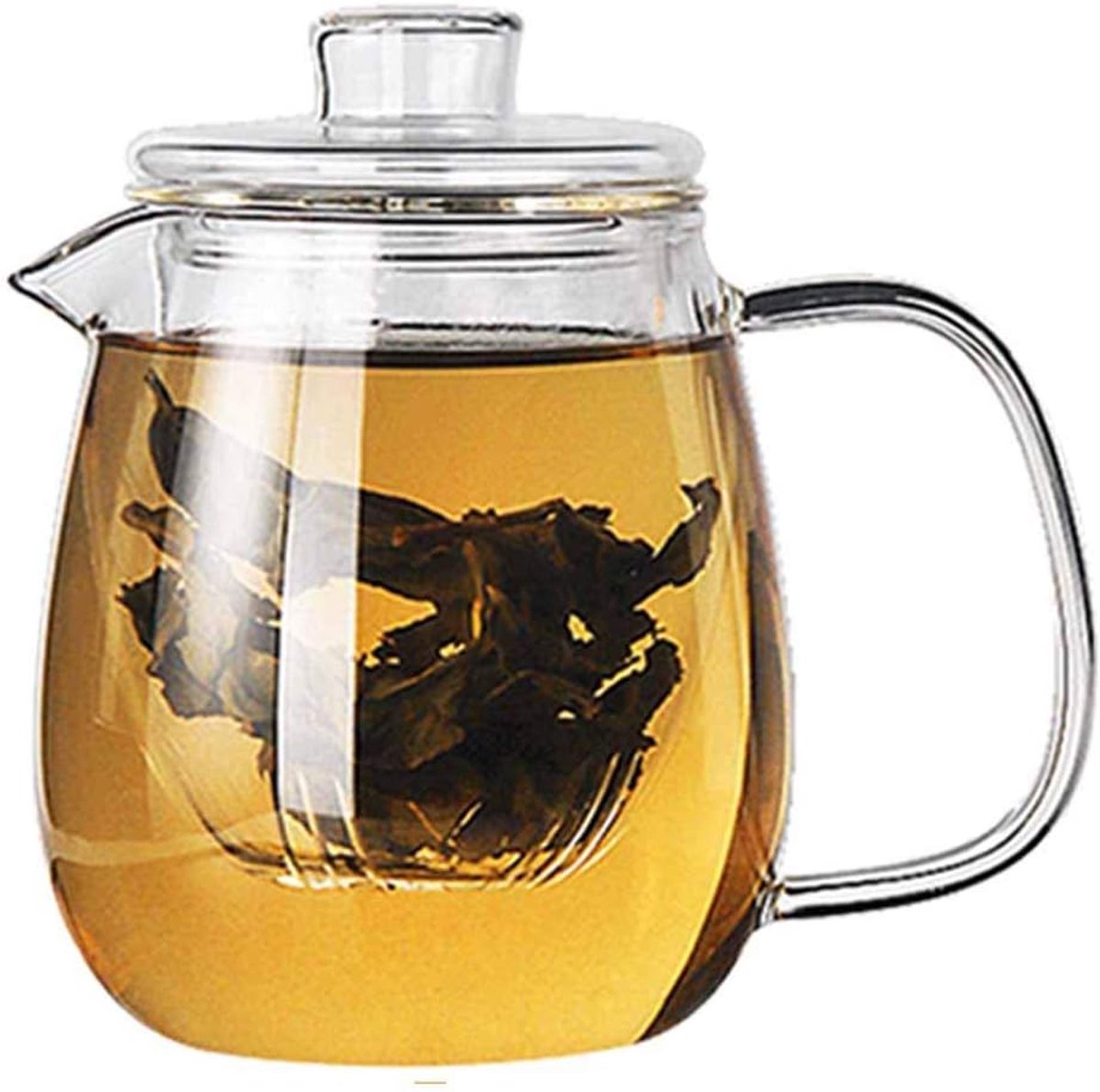 700ML Pinguïn-stijl glazen theepot met zeef voor thee brouwen