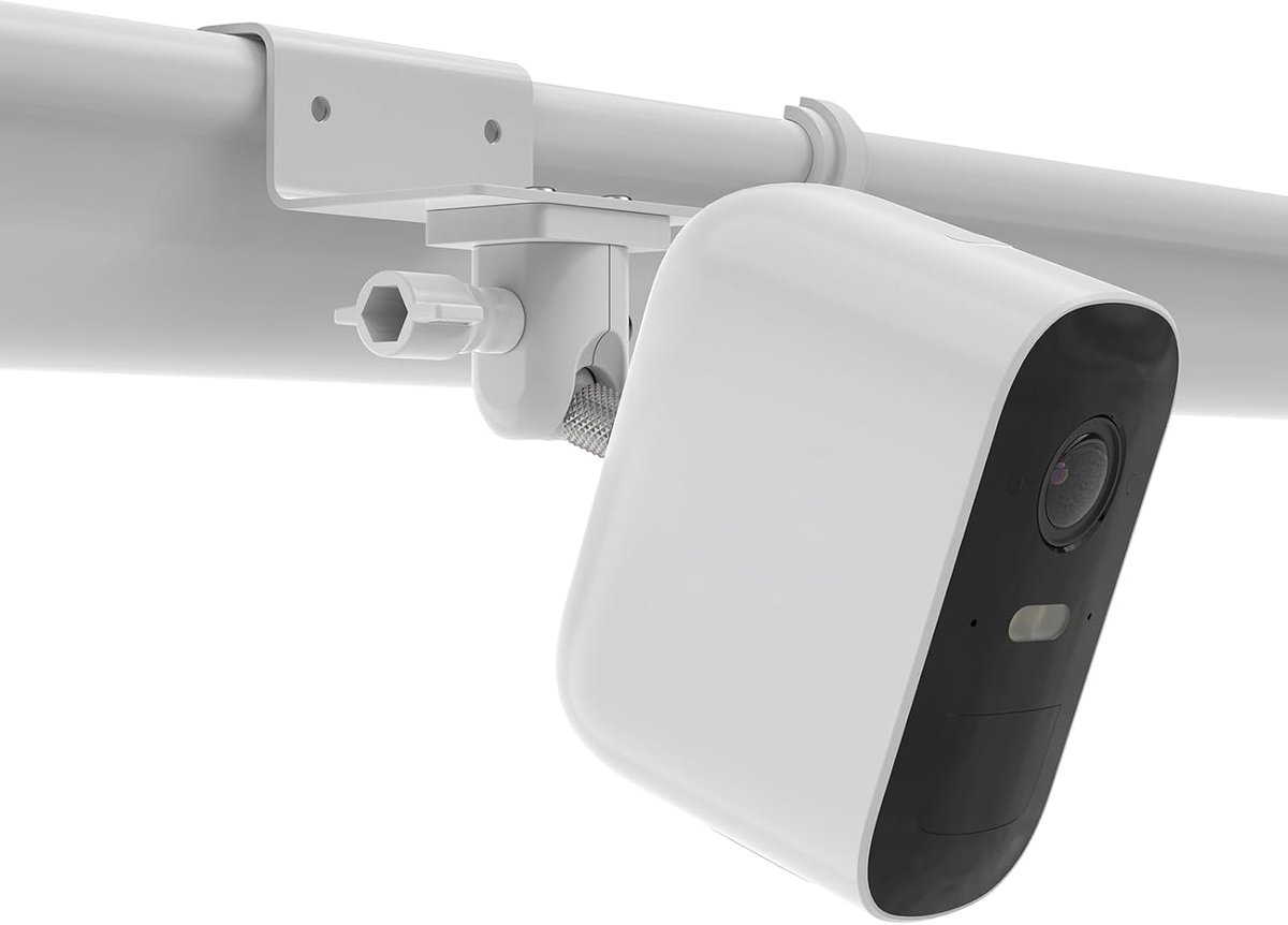Weerbestendige dakgoothouder voor Arlo Pro 4/3/2, Ultra/2, HD, zonnepaneel - Reolink, grotere hoogte voor ARLO beveiligingscamerasysteem (WIT)