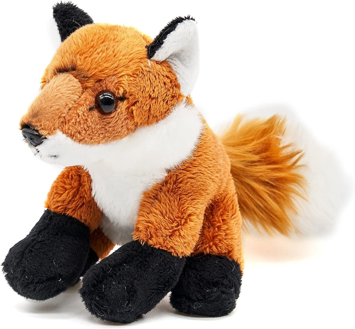 - Vos Plushie - 13 cm (hoogte) - pluche bosdier - pluche dier, knuffeldier