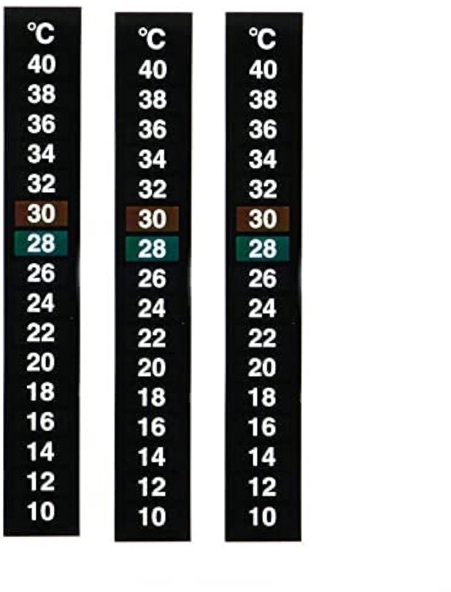 3 Stks Thermometer Strip Aquarium Tank Vis Thermometer Temperatuur Sticker Digitale Dual Schaal: