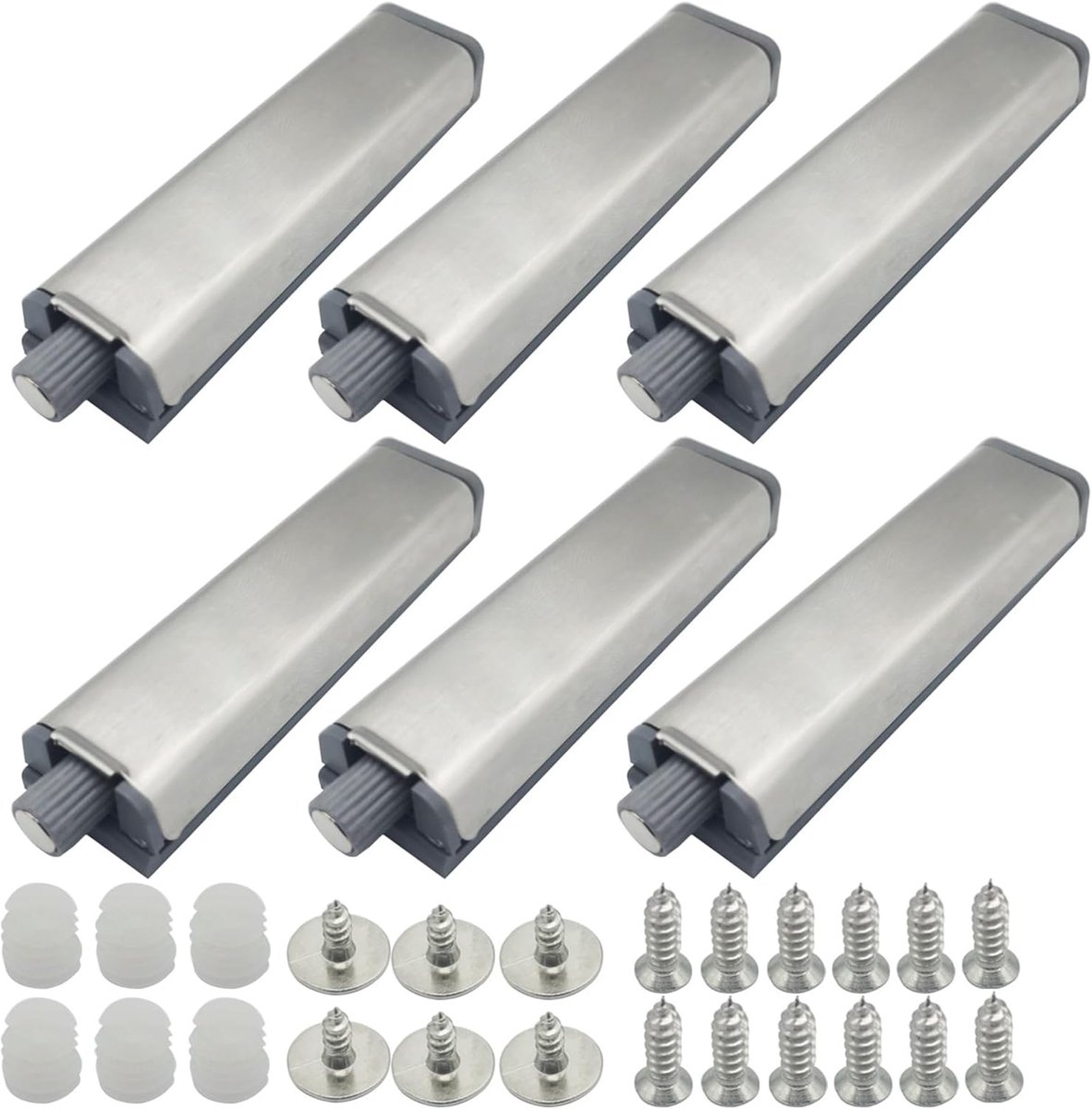 6 Stks Push Close Ladeopener Garderobe Sluiting Closer, Deur Demper| Lade Scharnieren Magnetische Vang | voor Home Meubels Kasten Lade Scharnieren Zwaardere Catch