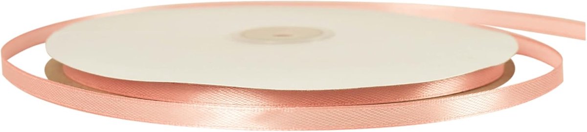 91 m x 6 mm dun roze lint dik bruiloft auto lint, 1/5 inch slank flamingo roze satijnen lint voor cadeauverpakking bruiloft kerst verjaardagstaart haarstrik bloemist boeket ambachten decoraties