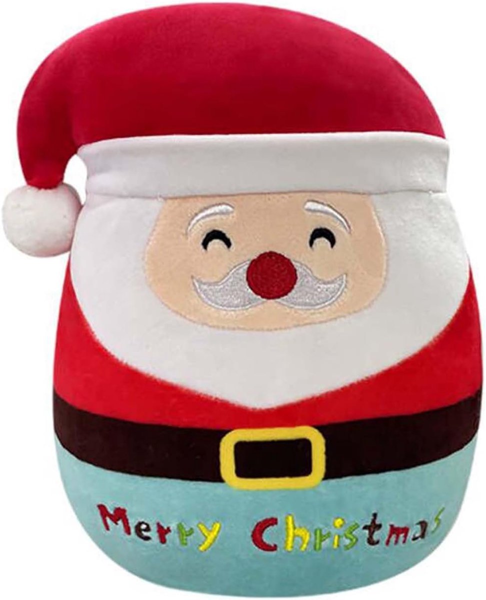 Kerstman pluche dier, 20 cm, schattig pluche speelgoed, zacht knuffeldier, wollig knuffeldier, stoffen pop, speelgoed voor kerstdecoratie, cadeau voor kinderen, woondecoratie