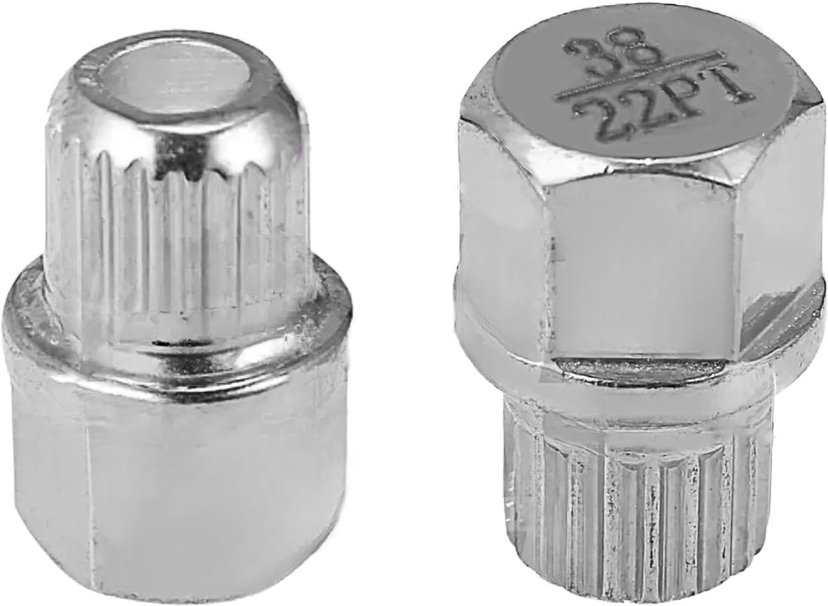 Velgslot Voor BMW X1, X3, X5, X6, X7, X-Serie, BMW Diefstalbeveiliging, Autobanden, Veiligheidswielmoer, Velgslot Wielmoer (38/22PT), 1 Stuks, Koolstofrijk Staal