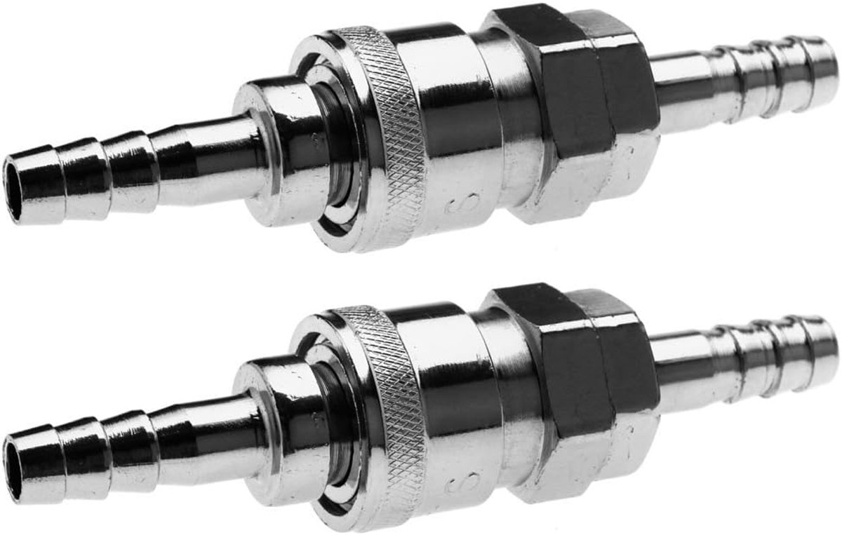 4 x 8 mm koperen gasslang snelkoppeling voor caravan camper barbecue