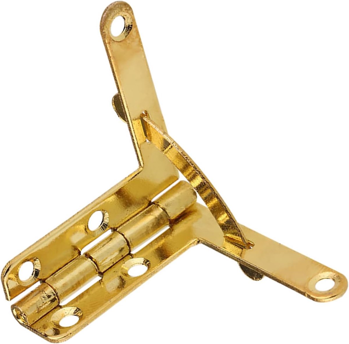 Scharnieren Decoratieve Houten Case Box Latch Lock met bemanning Goud