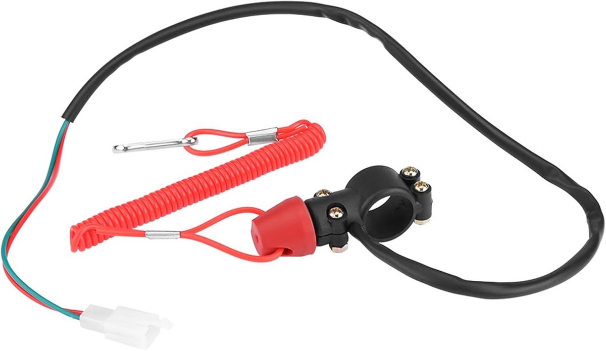 Motorfiets Boot Buitenboordmotor Motor Stop Schakelaar 22mm 7/8 Inch W/Tether Lanyard Koord voor Trim Modificatie