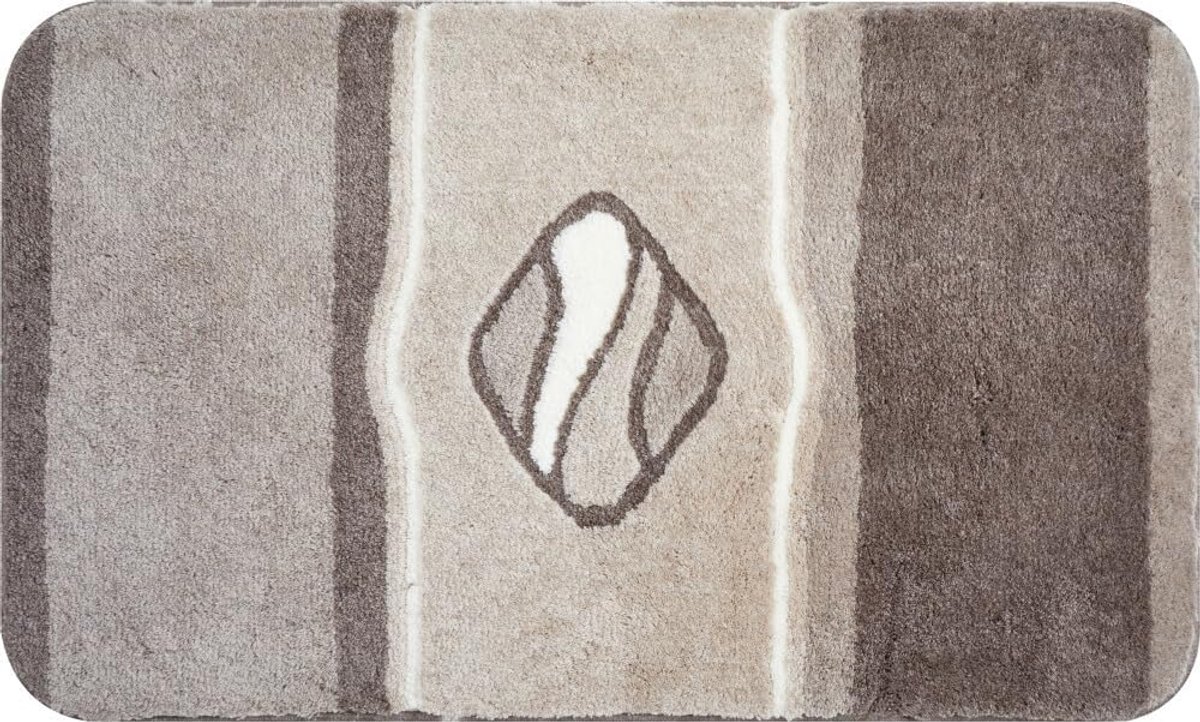 Badmat, Ultrazacht en absorberend, Antislip, 5 jaar garantie, JEWEL, Badmat 60x100 cm, Taupe