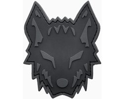 Wolf Morale Wolfpack PVC-patch (ingetogen, verduistering) compatibel met Velcro klittenbandpatches voor hoeden, tactische patches, Molle-accessoires, militaire patches, rugzakpatches