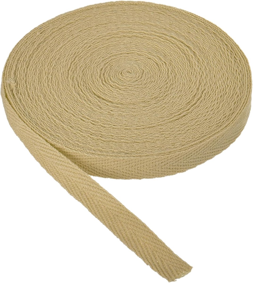 Katoenen keperstof tape 10 mm (3/8 inch) 10 meter katoenen lint biaisband visgraat singels trim voor naaien geschenkverpakking ambachtelijke doe-het-zelf kameel - 9 m