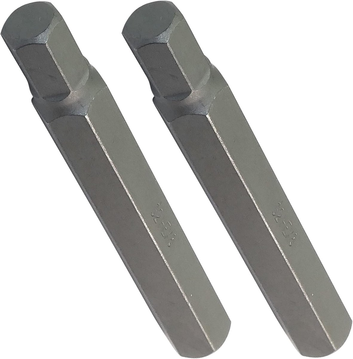 - Set van 2 lange bit Hex 8mm/inbussen 6 zijden - L75mm 3/8 '' (10mm) - voor schroevendraaier/bithouder - voor inbusschroef 6 zijden - hardware/handgereedschap - S2 staal - C45897