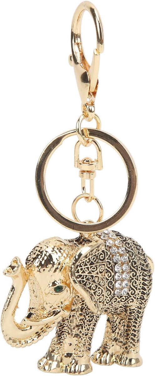 Dames, creatieve olifant, sleutelhanger, kristal, strass, legering, hanger, geluk, amulet, sleutelhanger, Valentijnsdag, cadeau voor