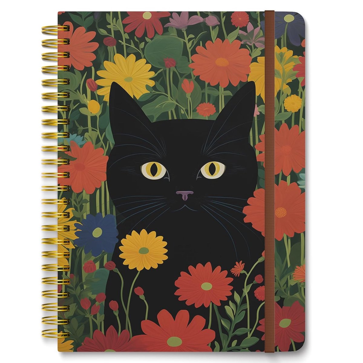 SnelShoppen - Spiral Notebook Hardcover Lined Diary A5 15.2 x 21.3 cm - 160 Bladzijden Dikke Papier - Schattige Notitieboeken voor Journaling en Schri