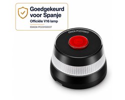 V16 DGT Noodlamp Spanje - Zwaailamp Oranje met GPS en Actieve SIM t/m 2038 - DGT 3.0 Gecertificeerd - 360° LED Zwaailicht - IP54 Waterbestendig - Incl. E-book