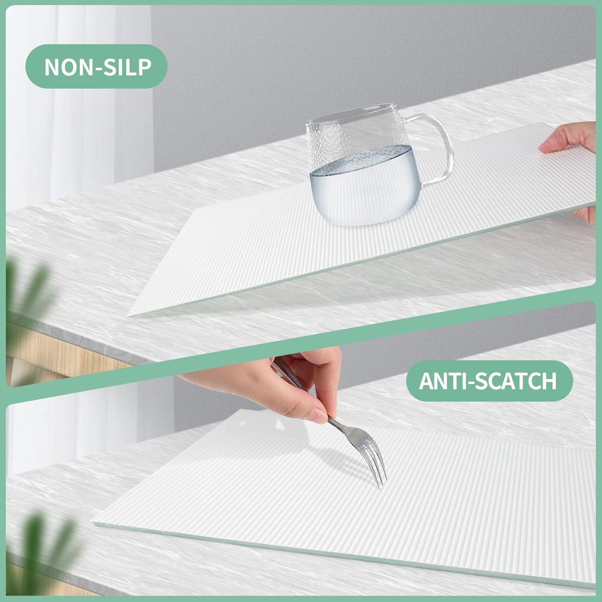 Lade mat 60cm x 600cm - EVA niet-adhesief - waterdicht en wasbaar - bescherming tegen krassen - SnelShoppen