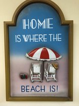 3D Wandbord Beach