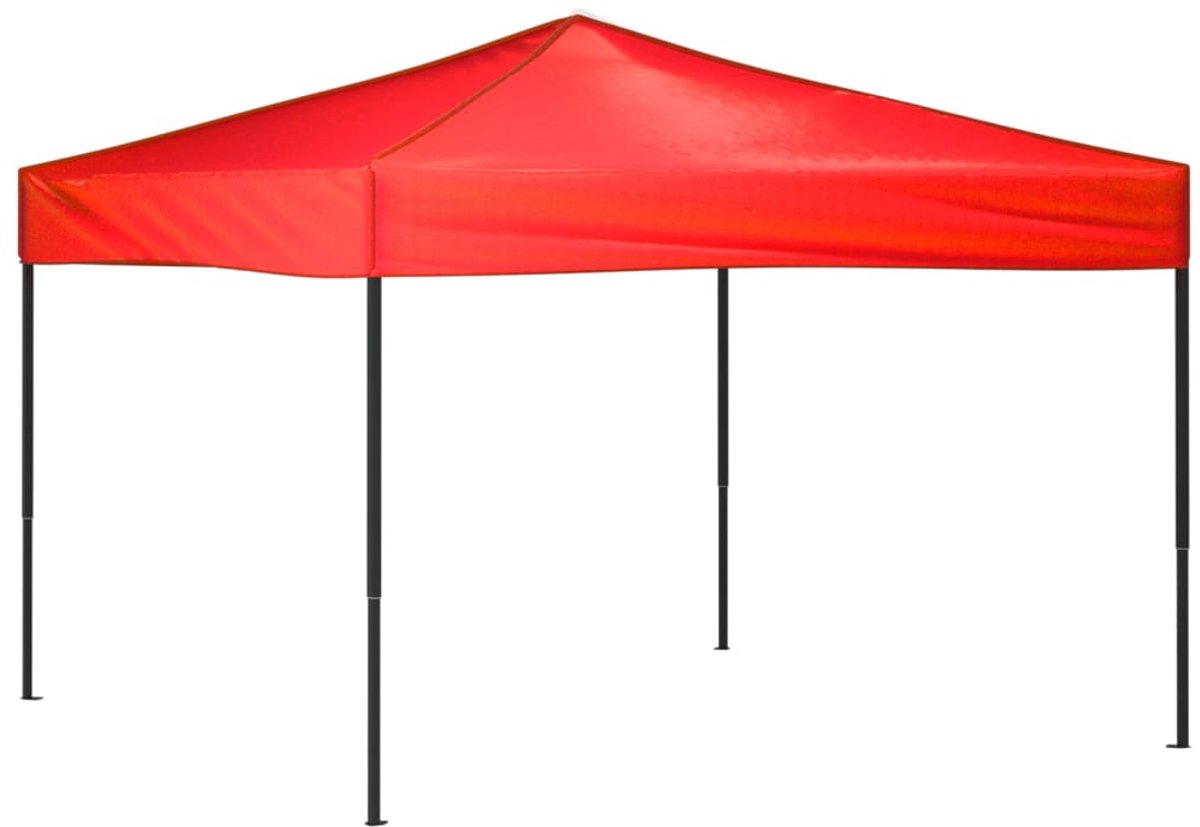 Partytent - 3x3 m - Zijwanden - Easy Up - Paviljoen - Opvouwbaar - Waterdicht - Weerbestendig - Rood