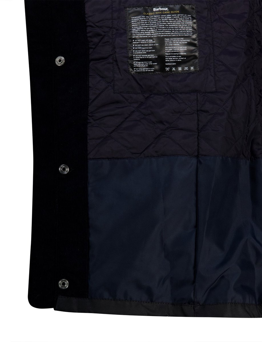 Barbour winterjas donkerblauw
