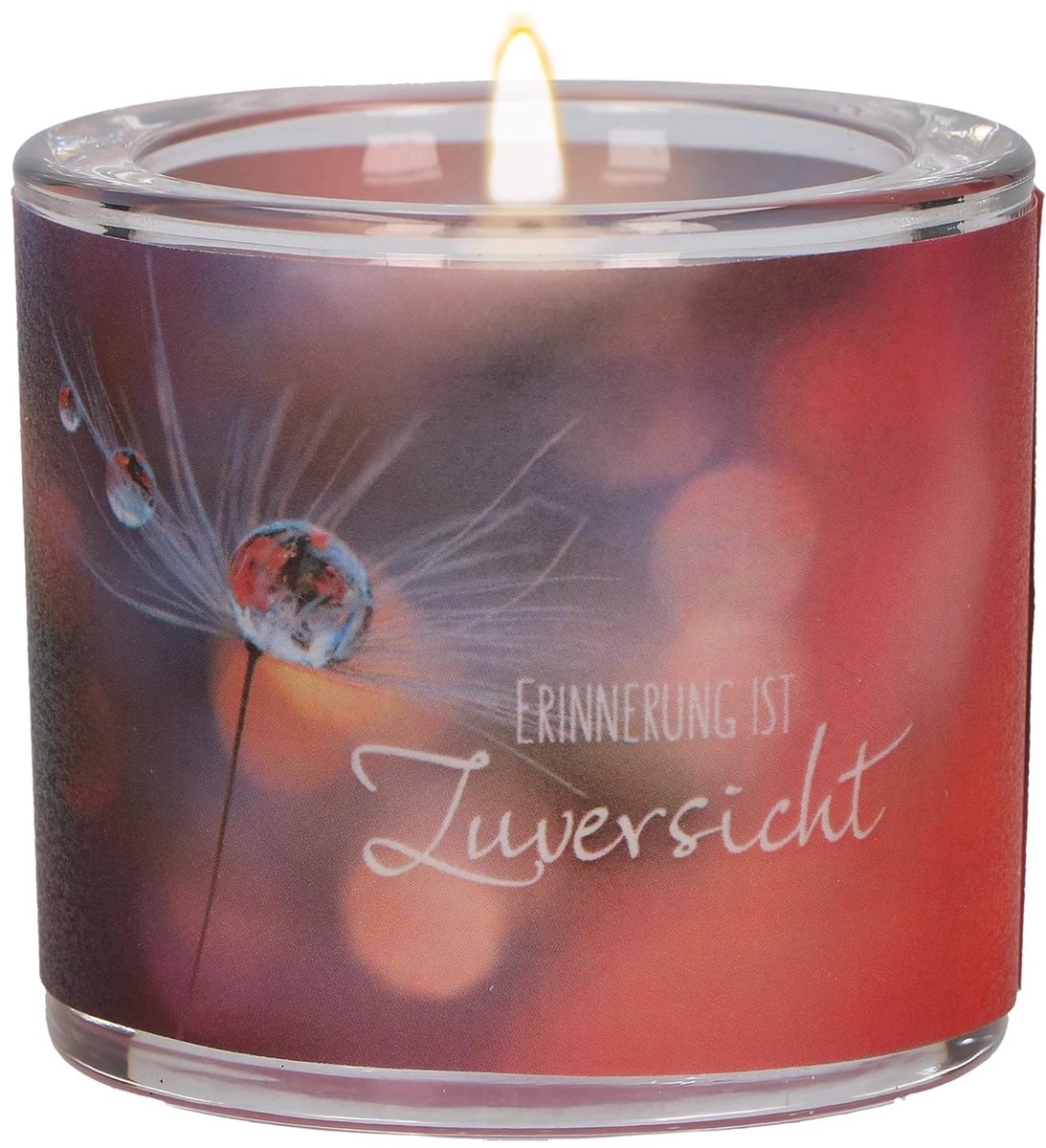 ist Zuversicht-Glaswindlicht: LichtMoment -inklusive Teelicht