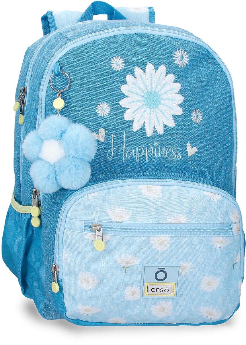 ENSO Rugzak - Rugtas - School - Meisjes - Jongens - Boekentas - Laptop - Waterdicht - 24 liter - Blauw