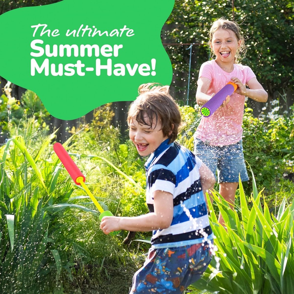 Waterpistolen, waterpistolen voor kinderen, blaster-shooter, push-pull-schuim-waterspuitpistool, zomer, outdoor, strand, zwembad, waterspeelgoed voor peuters, jongens en meisjes