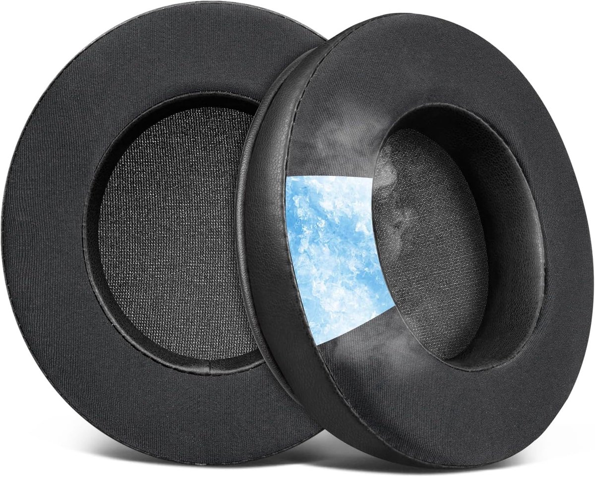 Koeling Gel Oorkussen Vervangingen, voor Razer Blackshark V2 X/Blackshark V2 HyperSpeed Headset, Earpads Cushions met Hoogdichtheid Geluidschermingschuim