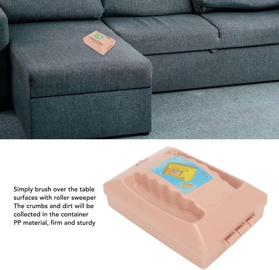 veegmachine voor tapijten, handmatige tapijtborstel, dubbele rol, vuilverwijderaar, veegmachine, tafel, reinigingsborstel voor bank, bed, bureau — afbeelding 3