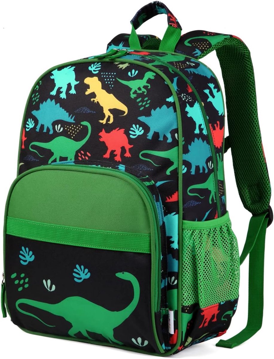 Rugzak voor kinderen, meisjes, schattige rugzak voor basisschool, waterdicht, kleuterschoolrugzak voor kinderen, groot, voor kleuterleeftijd 2-8 jaar, Dinosaurus, 29x13x5 cm