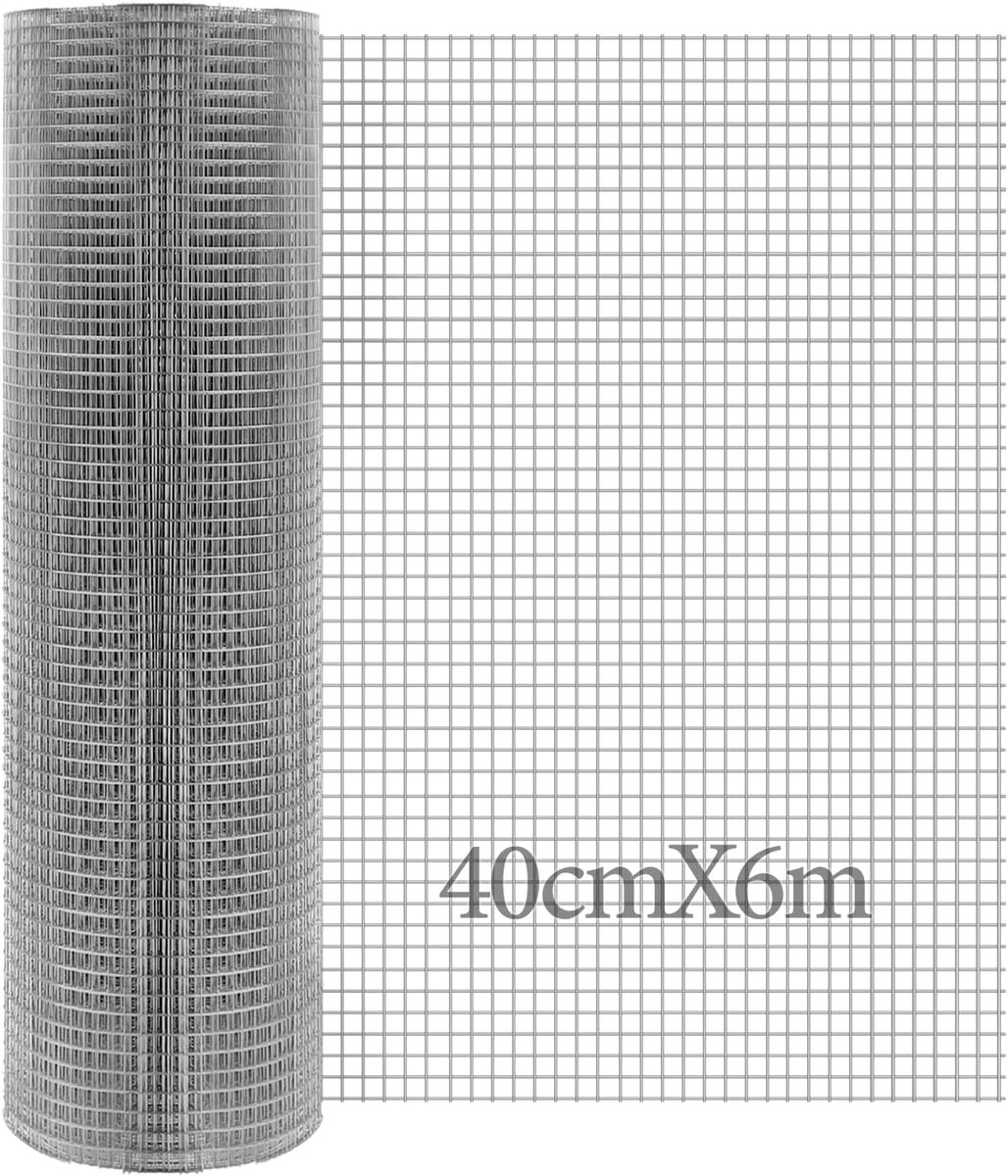 Mesh Roll 400mmX6m Gegalvaniseerde Draad Roestvrij Metalen Mesh Rat Proof Mesh Sheet Kippengaas Roll, Tuin Wire Hek Stop & Voorkom Dieren Muizen & Muizen Toegang, Muizen