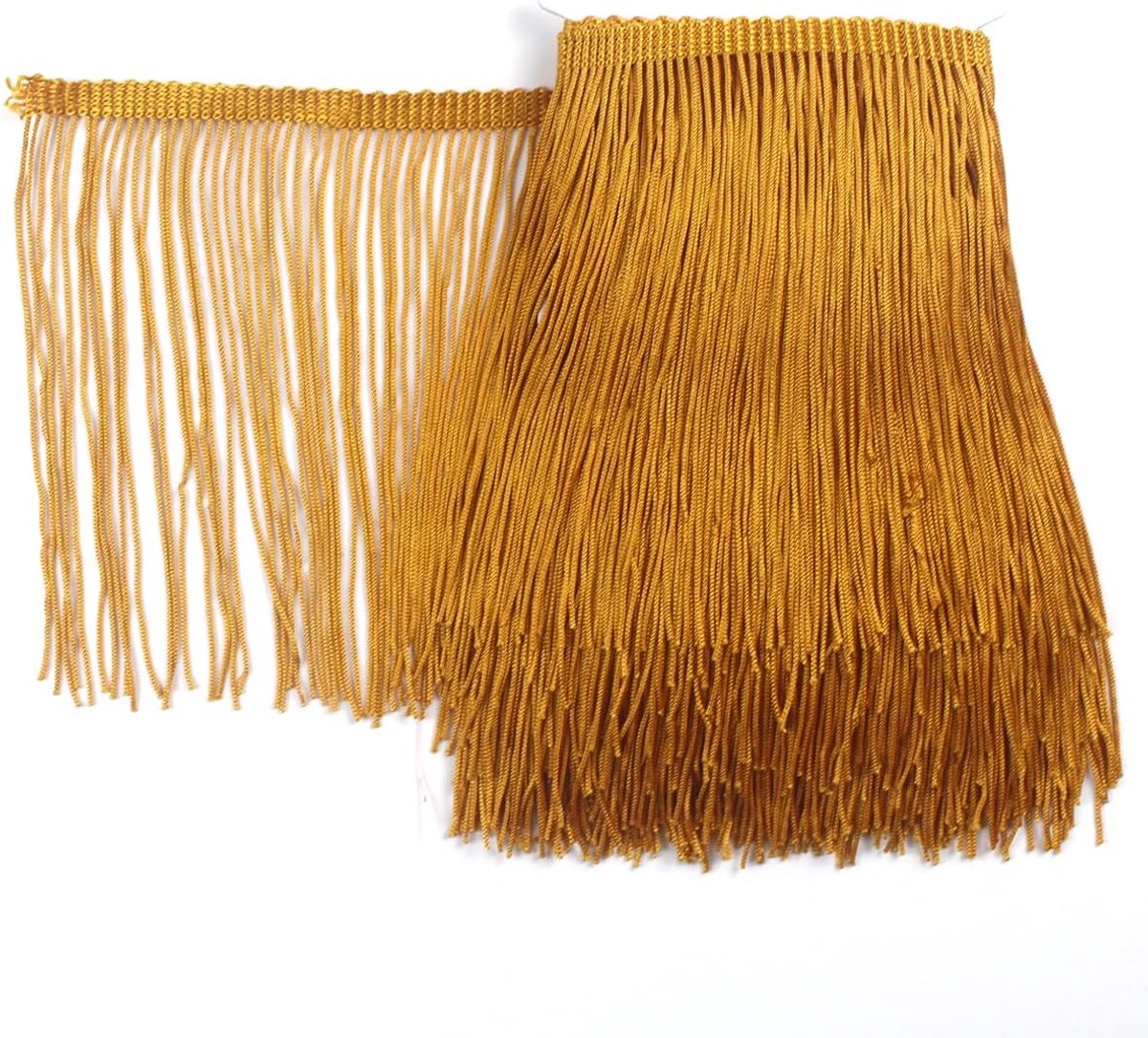 5 meter, gouden franjes, 15 cm breed, franjes, band voor DIY, Latijns jurk, podiumkleding, accessoires, kantband