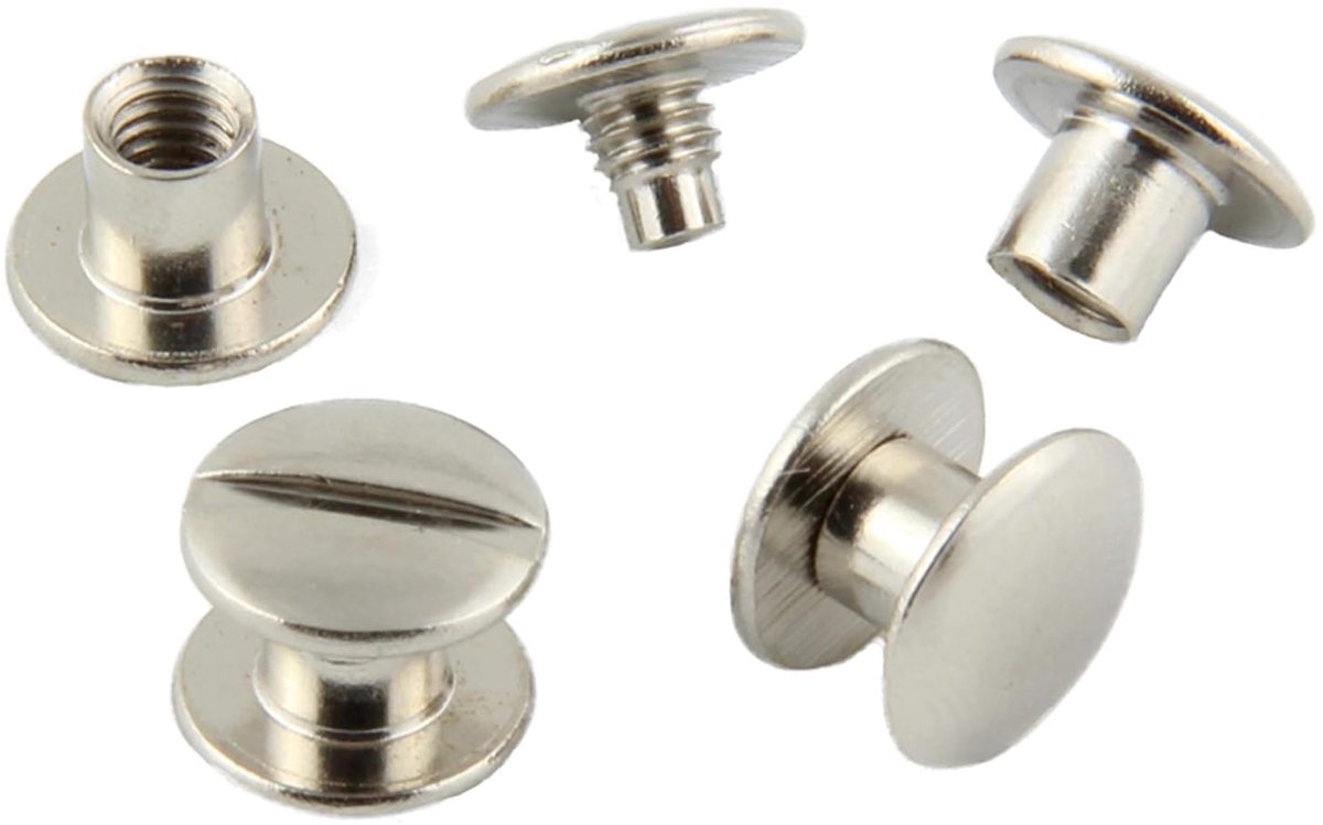 messing of vernikkeld verschillende maten, 20, 50, 100 of 1000 stuks / (8 mm, 100 stuks, vernikkeld)