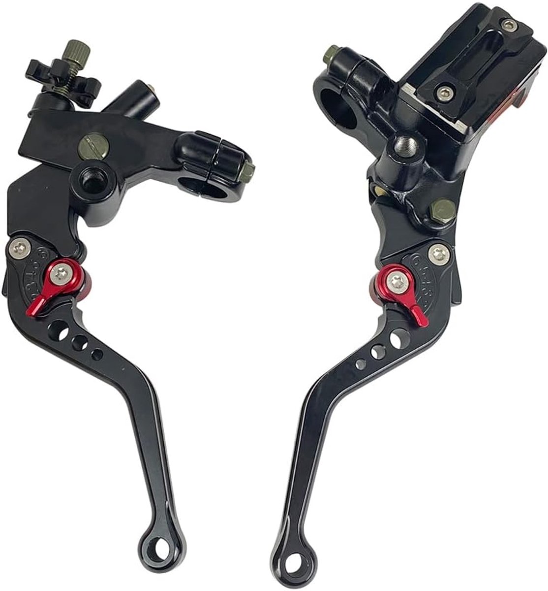 7/8 inch, 22 mm, universeel stuur, hoofdremcilinder, koppelingshendel, links, rechts, compatibel met Polaris Yamaha, Suzuki, Honda, Kawasaki, motorfiets, handrempomp, remcilinder