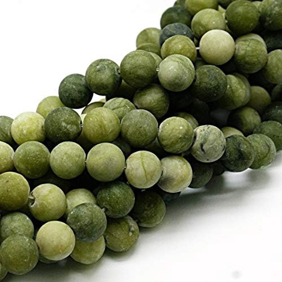 Kralen Taiwan Jade Gematteerd Bevroren Rond 4mm 6mm 8mm 10mm Groene Set Losse Sieraadstenen Sieraadkralen Knutselaccessoires Parelketting (4mm, 25 stuks)