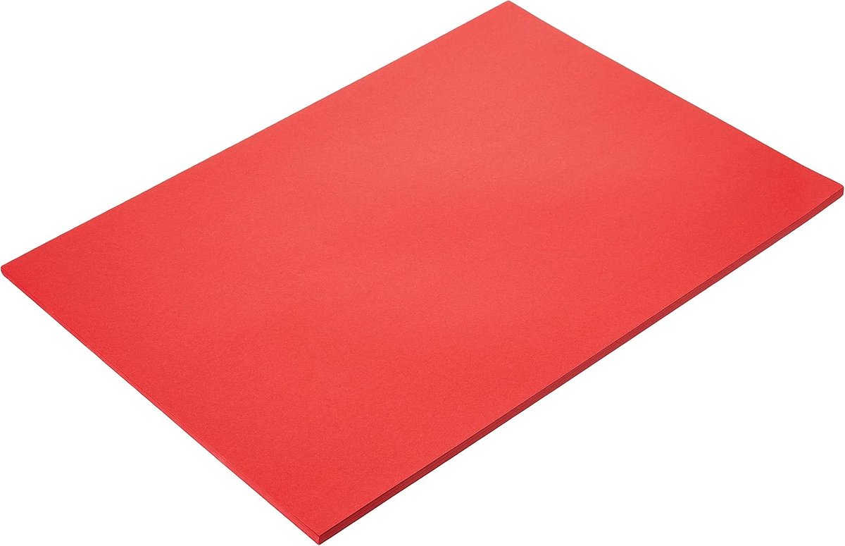 Gekleurd papier, A4, 80 g/m², gekleurd rood (pak van 50 vellen)