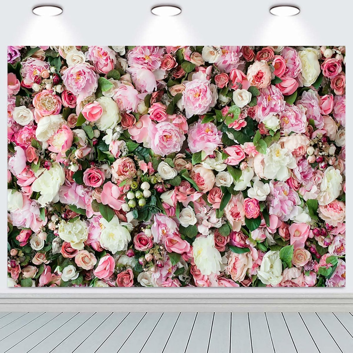 10x8FT Bloem Muur Achtergrond Roze Rose 3D Bloemen Fotografie Achtergrond Meisjes Verjaardagsfeestje Bruiloft Bruids Douche Party Decoraties Portret Fotoshoot Banner Foto Booth Props